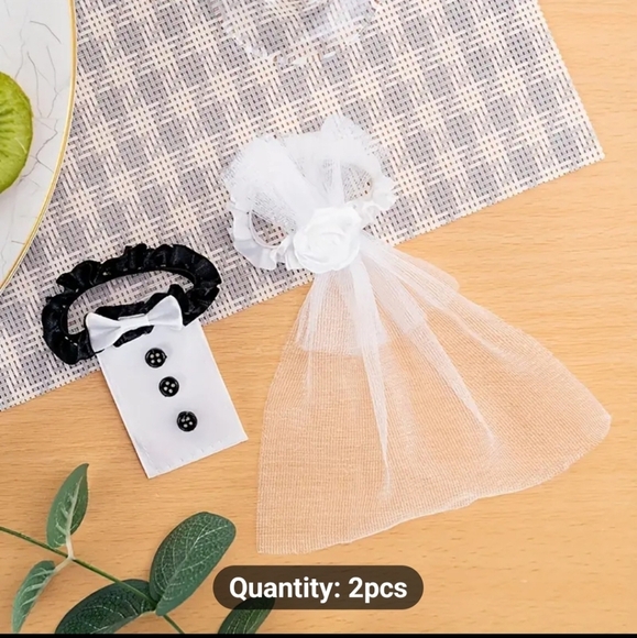 NEW 2 PIECE WEDDING DRESS CUP COVERS - Picture 4 of 9